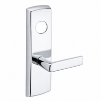 SARGENT LC-P706-8-WEE-US26 wide stile exit device lever trim, polished chrome plate with straight E lever