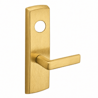SARGENT LC-P706-8-WEE-US4 wide stile exit device lever trim, satin brass plate with E lever, less cylinder
