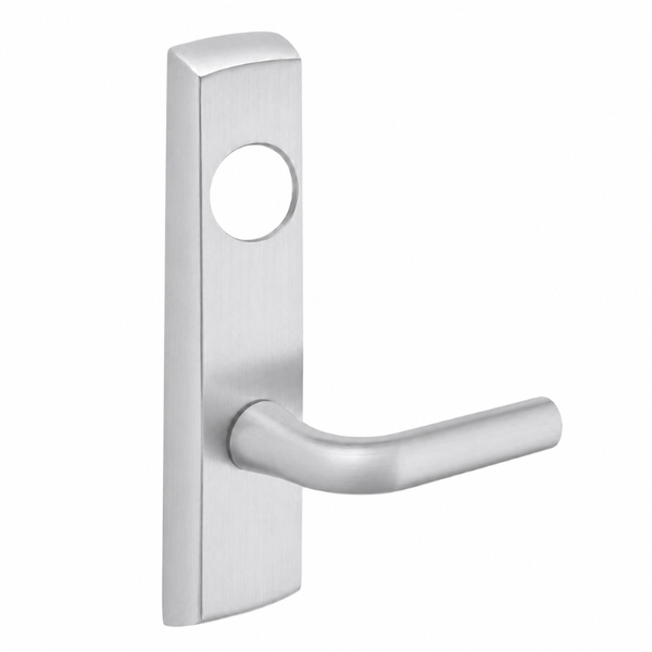 SARGENT LC-P713-8-NEW narrow stile exit device lever trim, satin chrome US26D, W lever, less cylinder
