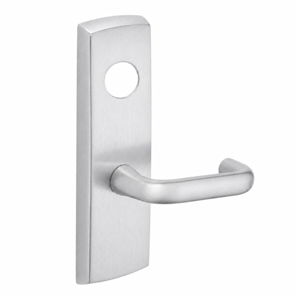 SARGENT LC-P713-8-WEJ-US26D wide stile exit device lever trim, satin chrome plate with J lever, less cylinder