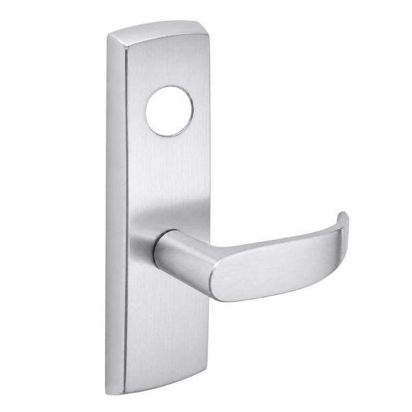 SARGENT LC-P713-8-WEP wide stile exit device lever trim, satin chrome US26D, P lever on long escutcheon