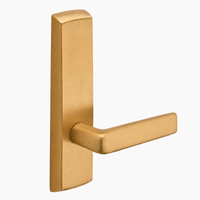 SARGENT P715-8-NEE-US10 narrow stile exit device lever trim, satin bronze rectangular escutcheon, non-keyed