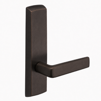 SARGENT P715-8-NEE-US10BE narrow stile exit device lever trim, dark bronze rectangular escutcheon and E lever