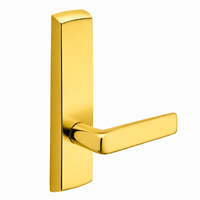 SARGENT P715-8-NEE narrow stile exit device lever trim, E lever, polished brass US3, non-keyed