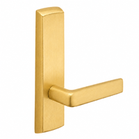 SARGENT P715-8-NEE-US4 narrow stile exit device lever trim, satin brass finish, E lever, non-keyed