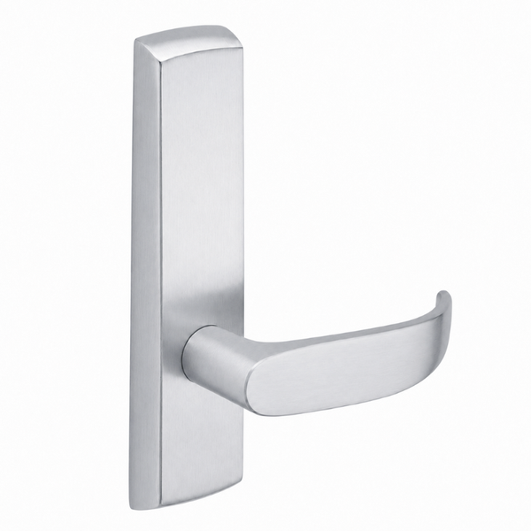 SARGENT P715-8-NEP US26D narrow stile exit device lever trim, satin chrome, non-keyed passage P lever