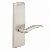 SARGENT P715-8-WEA-US15 wide stile exit device lever trim, satin nickel plate with curved A lever, non-keyed
