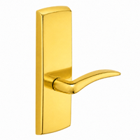 SARGENT P715-8-WEA-US3 wide stile exit device lever trim, polished brass, non-keyed passage A lever