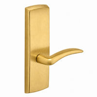 SARGENT P715-8-WEA US4 wide stile exit device lever trim, satin brass plate with A lever, non-keyed
