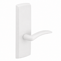SARGENT P715-8-WEA-WSP wide stile exit device lever trim, white finish, curved A lever on long escutcheon