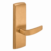 SARGENT P715-8-WEB US10 wide stile exit device lever trim, satin bronze, B lever on rectangular escutcheon