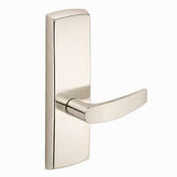 SARGENT P715-8-WEB wide stile exit device lever trim, B lever, US14 bright nickel finish, non-keyed