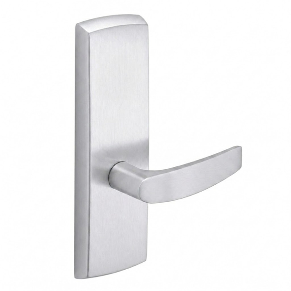 SARGENT P715-8-WEB US26D wide stile exit device lever trim, B lever passage, satin chrome, non-keyed