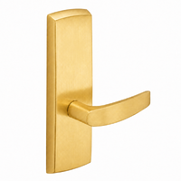 SARGENT P715-8-WEB wide stile exit device lever trim, B lever, satin brass US4 finish, non-keyed