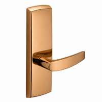 SARGENT P715-8-WEB-US9 wide stile exit device lever trim, polished bronze, rectangular escutcheon, B lever