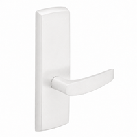 SARGENT P715-8-WEB-WSP wide stile exit device lever trim, white satin powder coat, passage, non-keyed