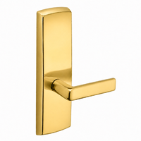 SARGENT P715-8-WEE wide stile exit device lever trim, E lever, polished brass US3 finish, non-keyed