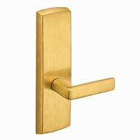 SARGENT P715-8-WEE US4 wide stile exit device lever trim, satin brass plate with E lever, passage non-keyed