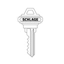 Schlage 48-101-ICC Cut Key for ICC Construction Core