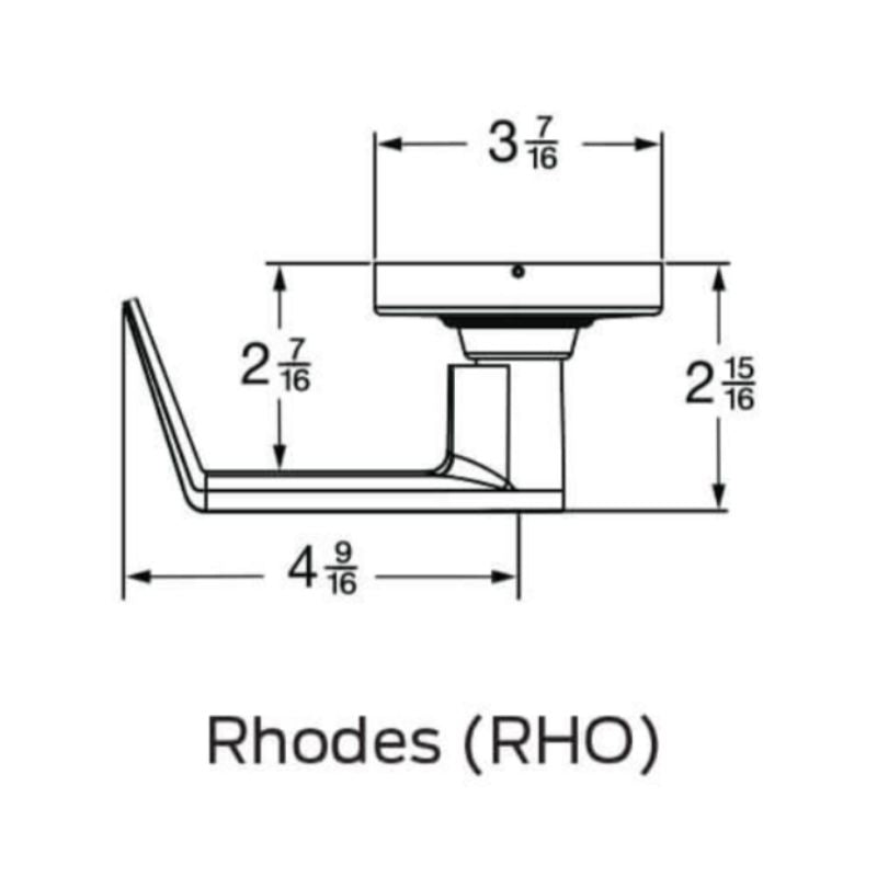 Schlage ALX70P6-RHO Classroom Cylindrical Lock, Rhodes Lever, 6 Pin Conventional Cylinder