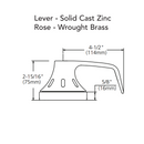 Sargent V33-10XG05-VSLL-LAKD Office Function Cylindrical Lock, Visual Indicator Trim Both Side, Green/Red, LA Keyway Keyed Random