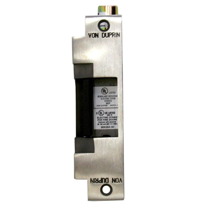 Von Duprin 6111 24V US32D Electric Strike for Rim Exit Device 24VDC Satin Stainless Steel