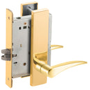 Schlage L9010-12L Passage Latch Mortise Lock, 12 Lever,  L Escutcheon