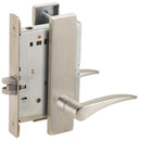 Schlage L9010-12L Passage Latch Mortise Lock, 12 Lever,  L Escutcheon