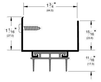 Pemko 2173AV Door Shoe Drawing