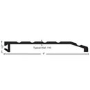 NGP 327 Half Saddle Threshold 4 Width, 1/2 Height, Mill Finish Aluminum