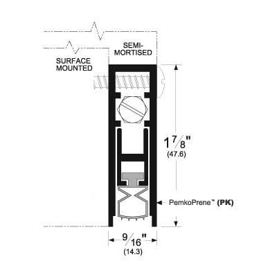 Pemko 412DRL-48 Automatic Door Bottom