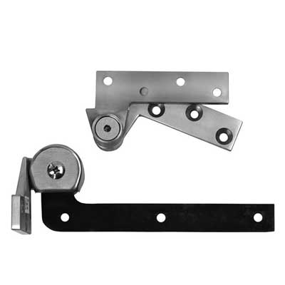 Jamb Mount Pivot Set 3/4" Offset Top And Bottom Complete Set