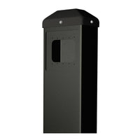 BEA 10Bollard Push Plate Bollard, Powder Coated Carbon Steel, accommodates 4.5 In. and 4.75 In. Square and 4.5 In. Round and Vestibule plates