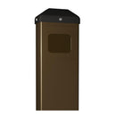 BEA 10Bollard Push Plate Bollard, Powder Coated Carbon Steel, accommodates 4.5 In. and 4.75 In. Square and 4.5 In. Round and Vestibule plates