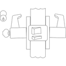 Corbin Russwin UT5255 Pre-Assembled Unit Lockset Classroom Function