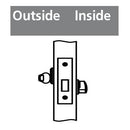 Corbin Russwin DL4113 Mortise Deadlock Single Cylinder function