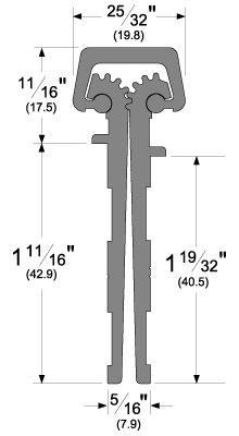Pemko DFM95SF Continuous Hinge