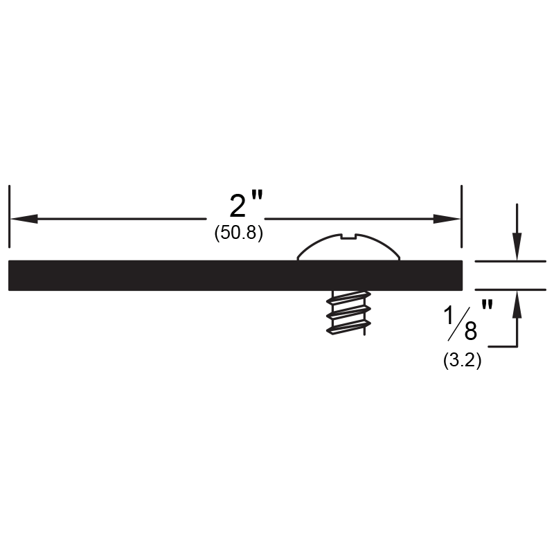 Pemko 357SS84 Overlapping Astragal dimensions