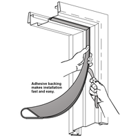 Pemko S88W Silicone Adhesive-Backed Fire-Smoke Gasketing White