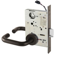 Sargent RX-LC-8204-24V-LNJ Storeroom 24V Electrified Mortise Lock, LN Rose, J Lever, RX Switch, Less Cylinder