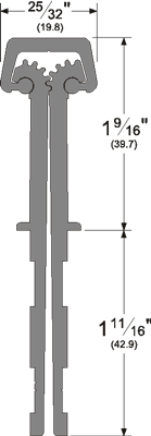 Pemko WTCFM95HD1 Wide Throw Continuous Hinge