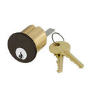 Accentra (Yale) 1109 6 PARA 722 KD Rim Cylinder, 6-Pin, PARA Keyway, [2] Cut Keys, Keyed Random, Black Oxidized Bronze, Oil Rubbed