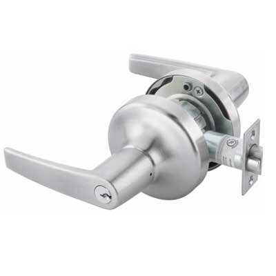 Accentra 4608LN Classroom Function Cylindrical Lock - Grade 2, 2 3/4" Backset, Select Finish, Select AU,MO, or PB Lever options, Select Cylinder Type