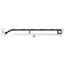 Pemko 256x6DFG96 Thermal Barrier Door Saddle Threshold - 12" Width, 1/2" Height, Dark Bronze Anodized Aluminum