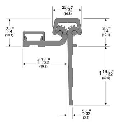 Pemko CFS95CPHD1 Continuous Geared Hinge